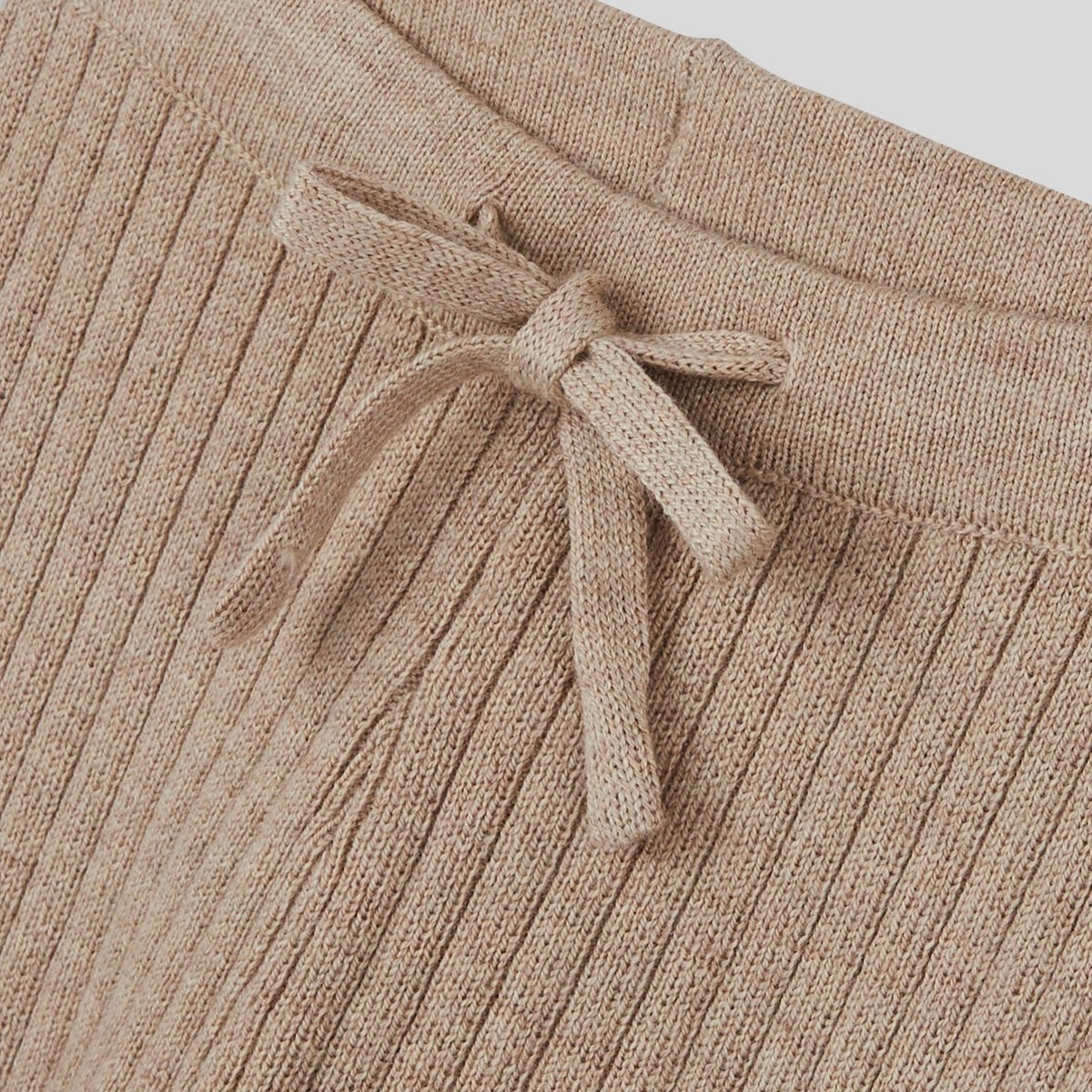 Legging uni côtelé en tricot, fille, OEKO-TEX naturel chine, BOUT'CHOU