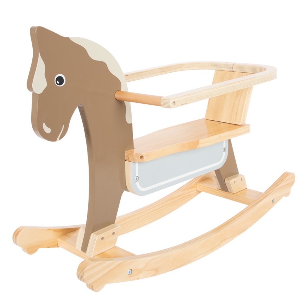 Cheval à bascule avec siège marron, SMALL FOOT COMPANY