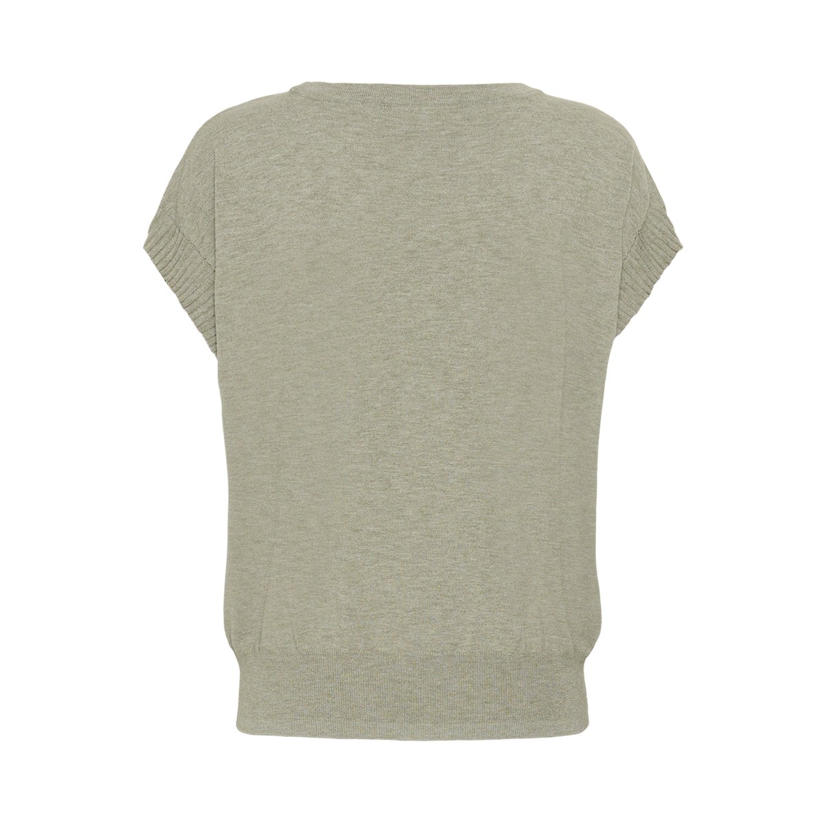 Manteau tricoté mulled basil melange, CREAM