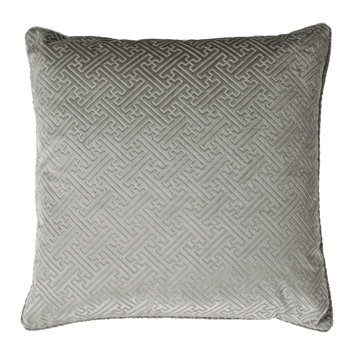 Florence Velvet Filled Cushion 55x55cm silver-coloured, PAOLETTI
