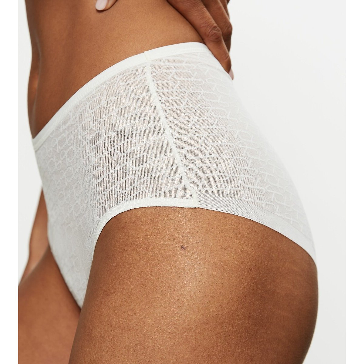 Culotte maxi en dentelle Signature Sheer blanc cassé, TRIUMPH
