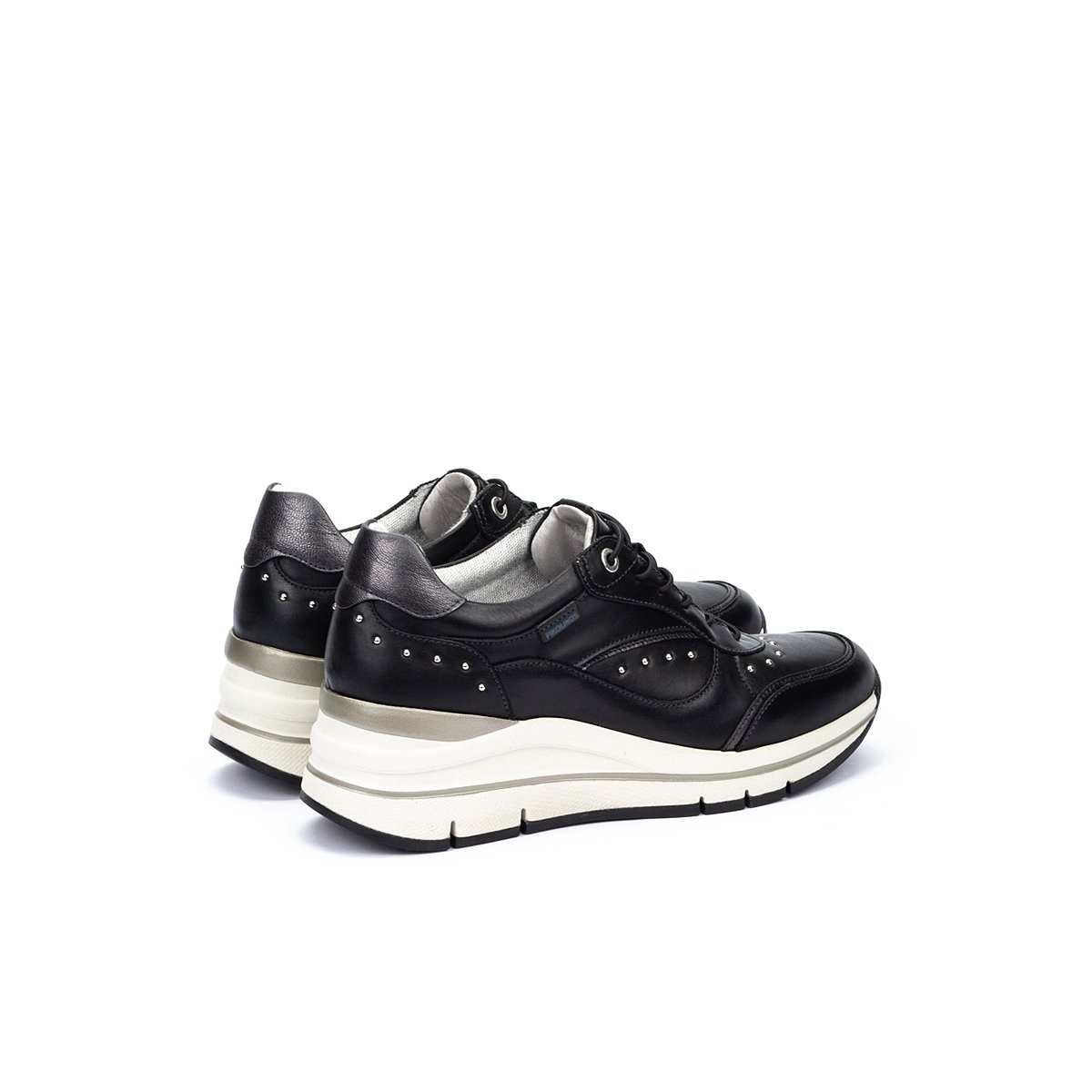 Baskets cuir Girona black, PIKOLINOS