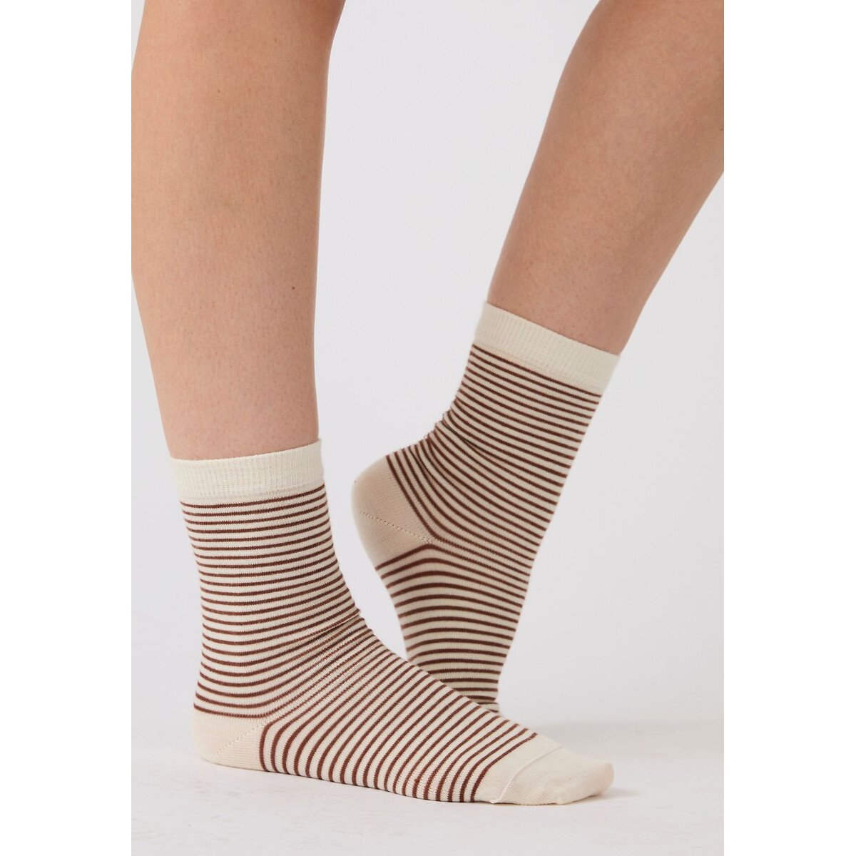 Lot de 3 paires de chaussettes fantaisie thermolactyl lot marron, DAMART