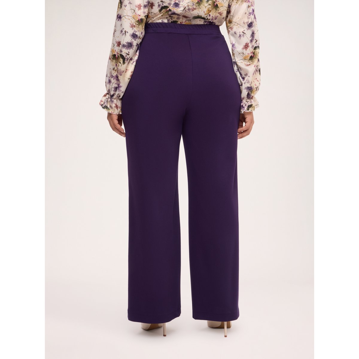 Pantalon palazzo violet, FIORELLA RUBINO
