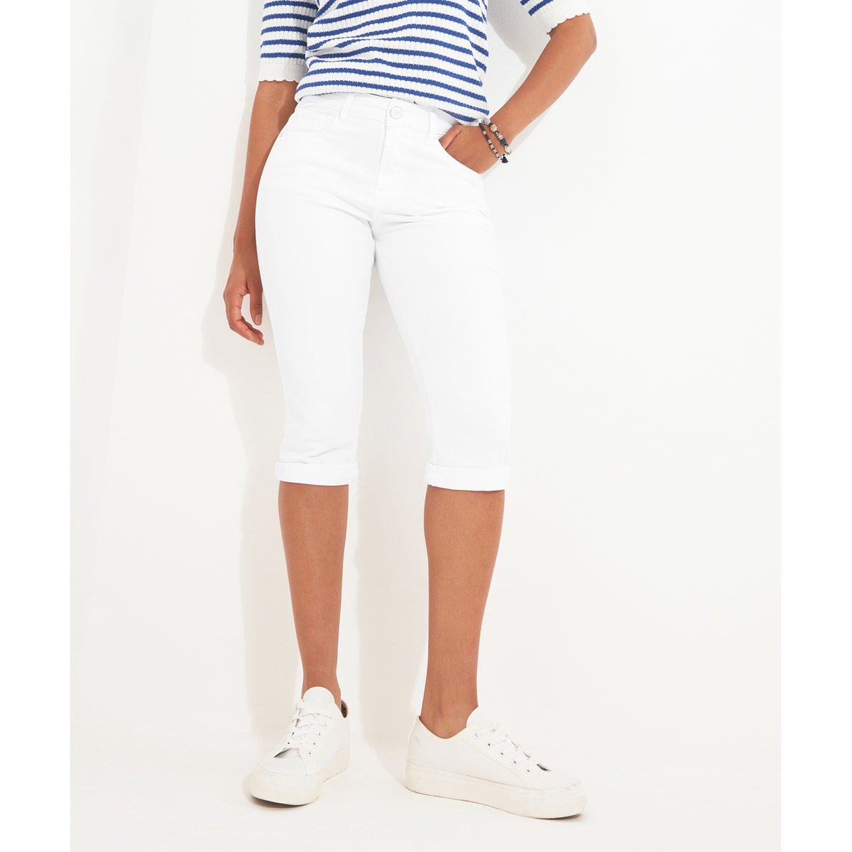 Pantalon Capri Rétro blanc, JOE BROWNS