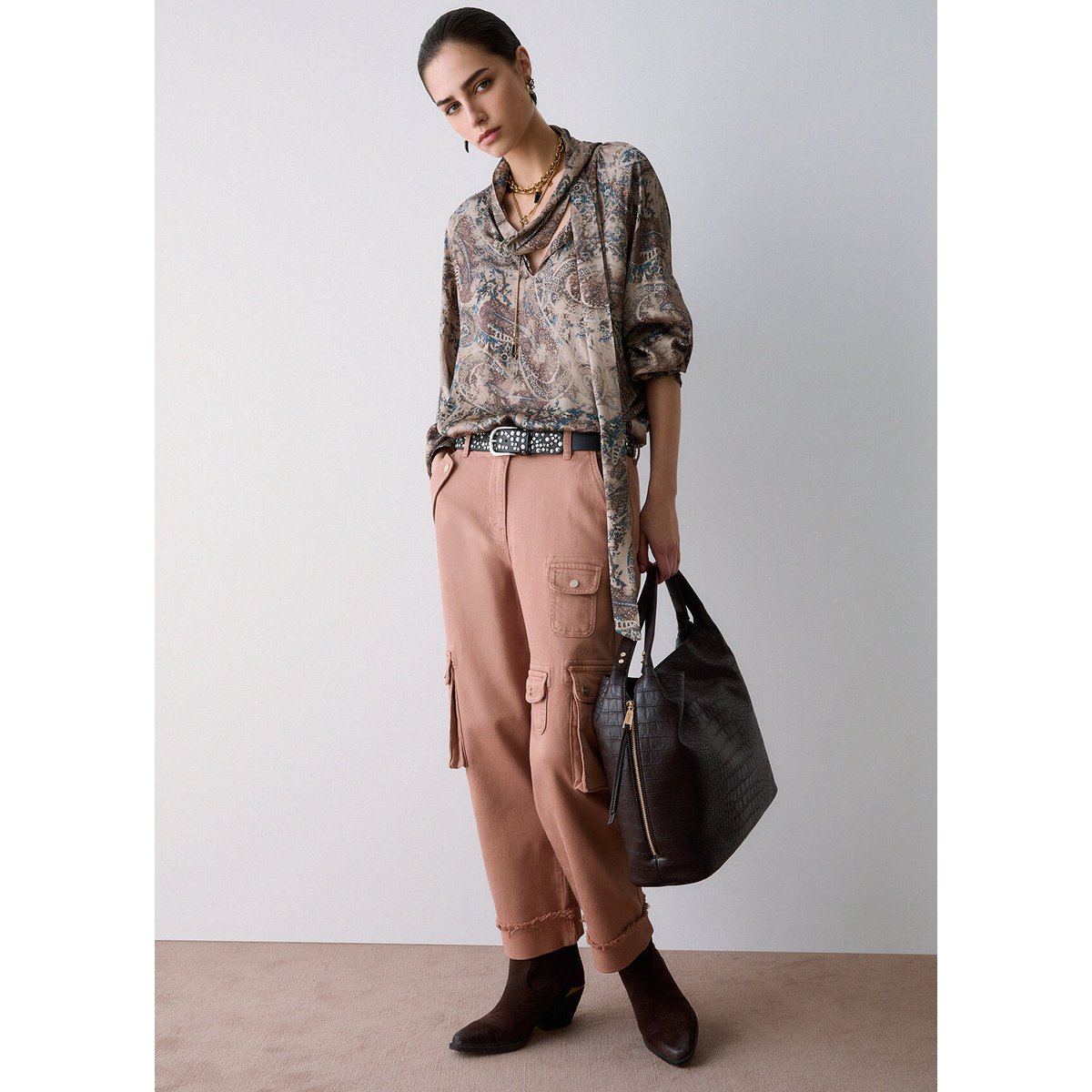 Pantalon de travail avec poches chair, LIU JO