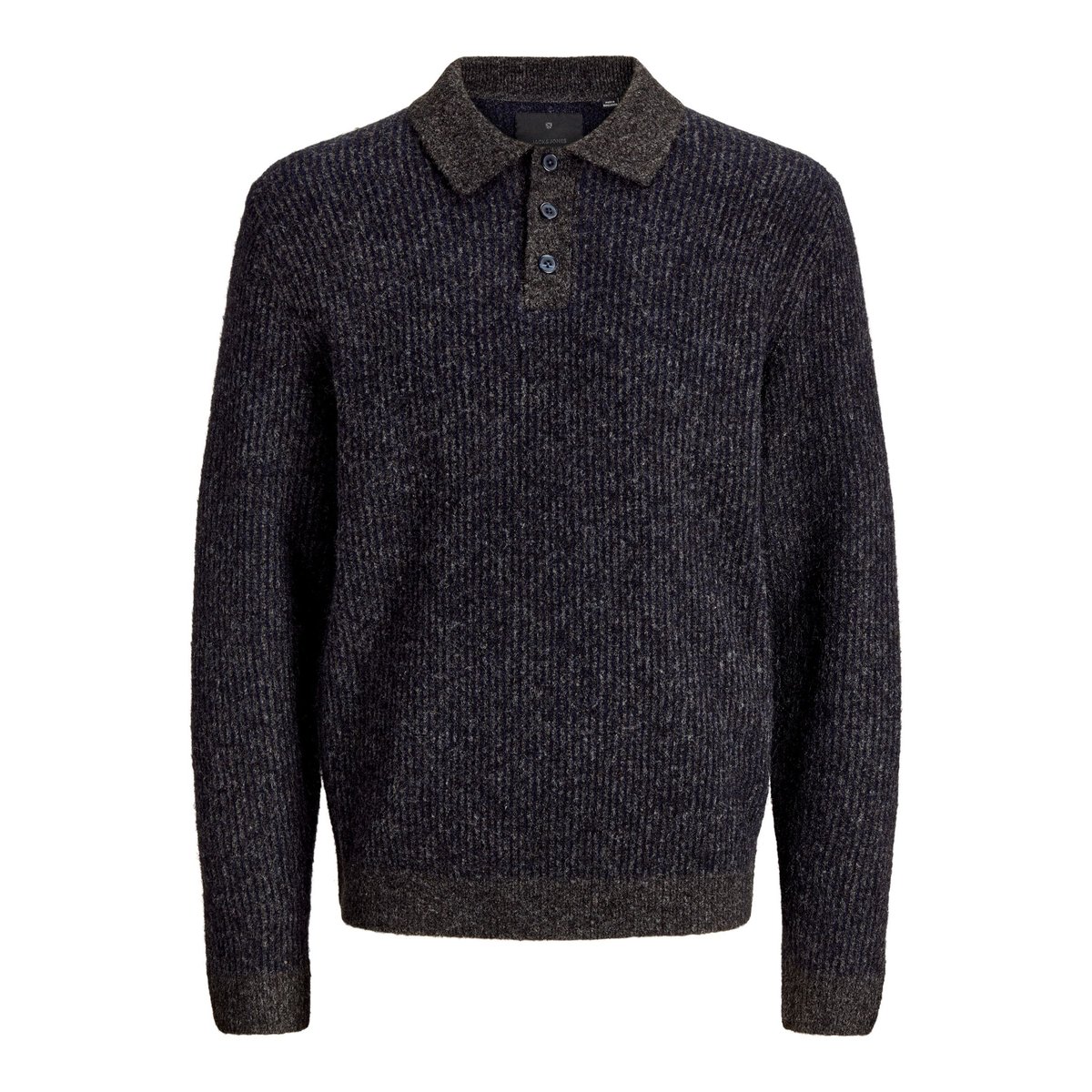 Polo Tricoté grise - medium grey melange 1, JACK & JONES