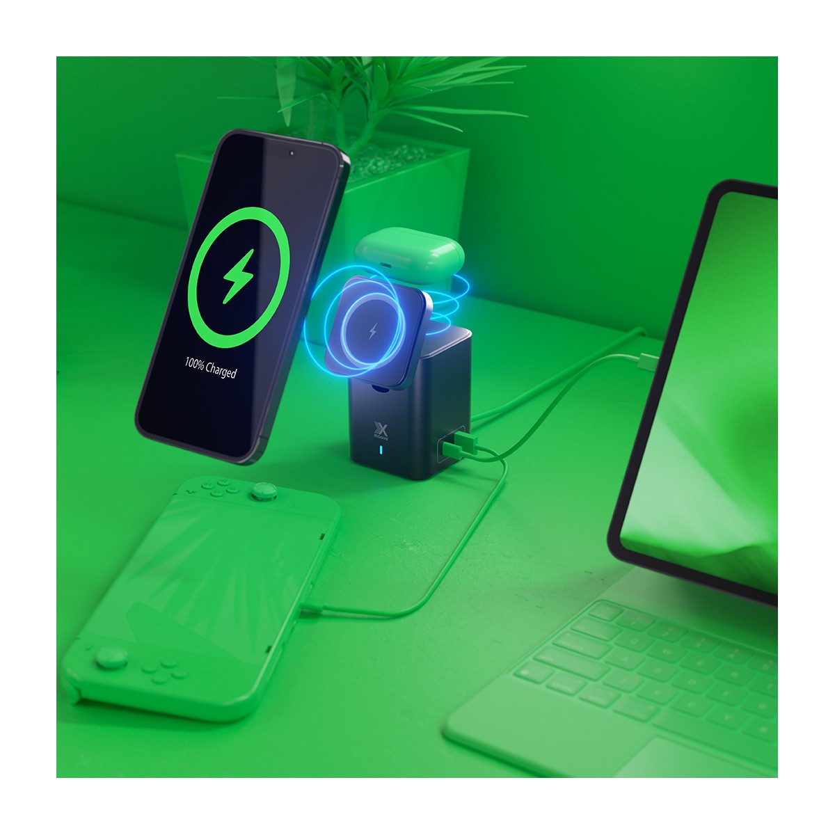 Station de charge multifonction GaN 30W SMART couleur unique, LIVOO