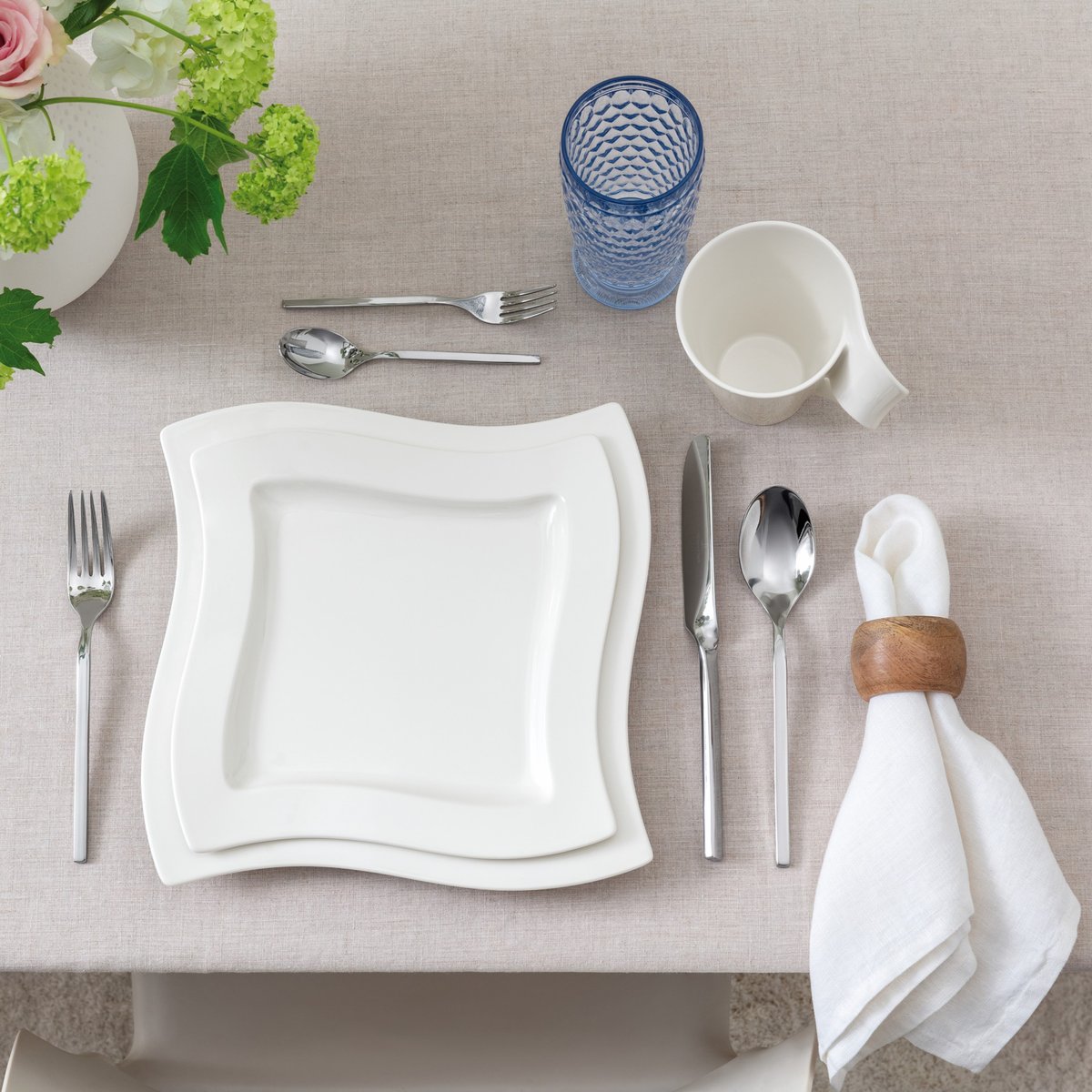 Assiette Plate NEWWAVE blanc, VILLEROY & BOCH