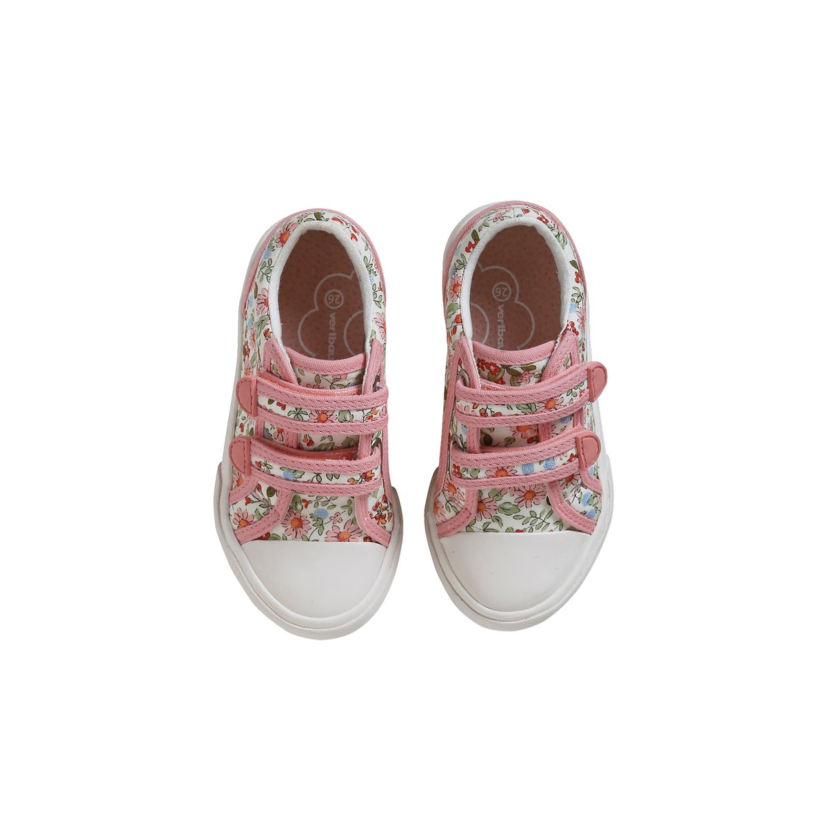 Baskets scratchées collection maternelle rose imprimé, VERTBAUDET