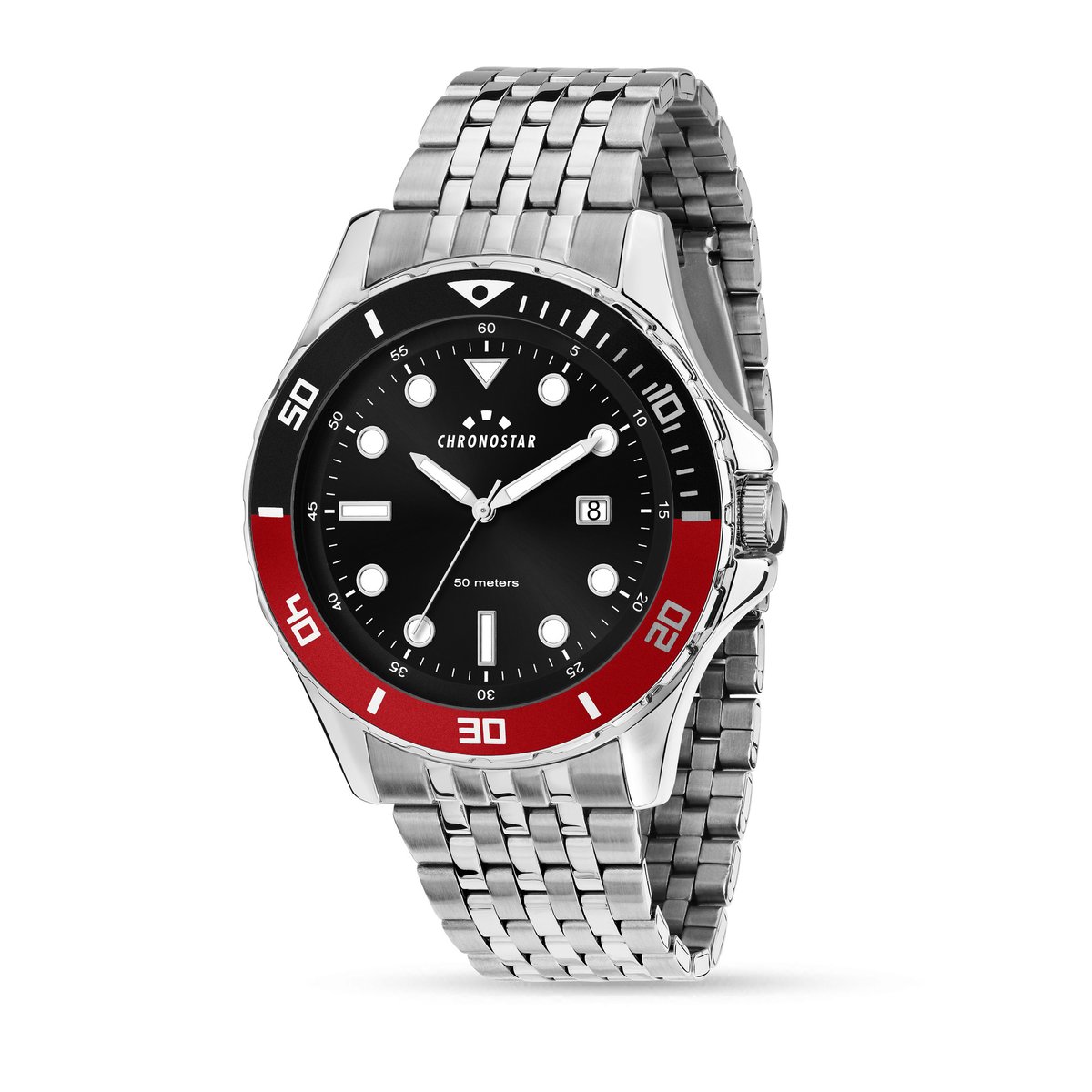 Montre multifonction CAPTAIN 2.0 noir, sunray, CHRONOSTAR