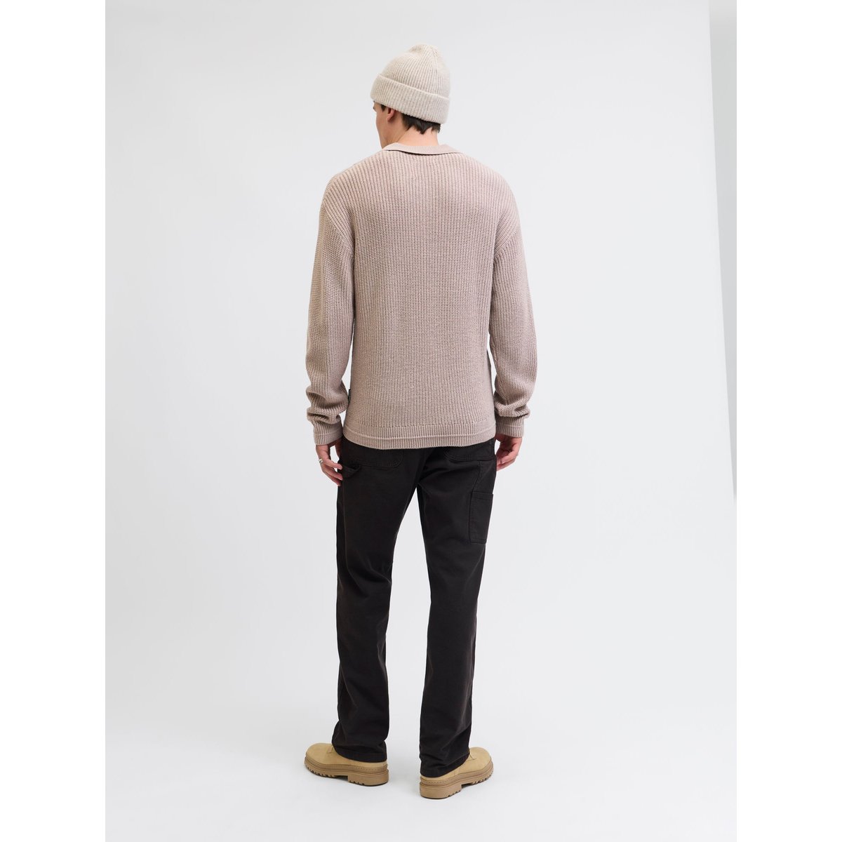 Polo Tricoté grise - atmosphere, JACK & JONES