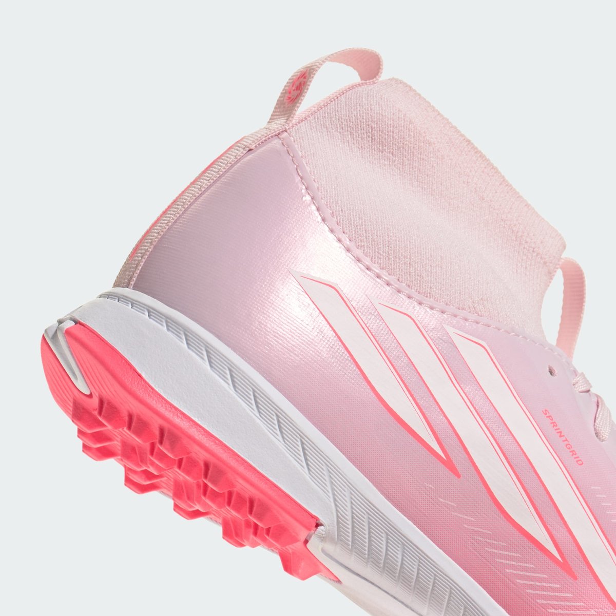 Chaussure F50 Sparkfusion League Mid Cut Turf Enfants Chaussure F50 Sparkfusion League Mid Cut Turf Enfants solar turbo / cloud white / distilled pink, adidas Performance