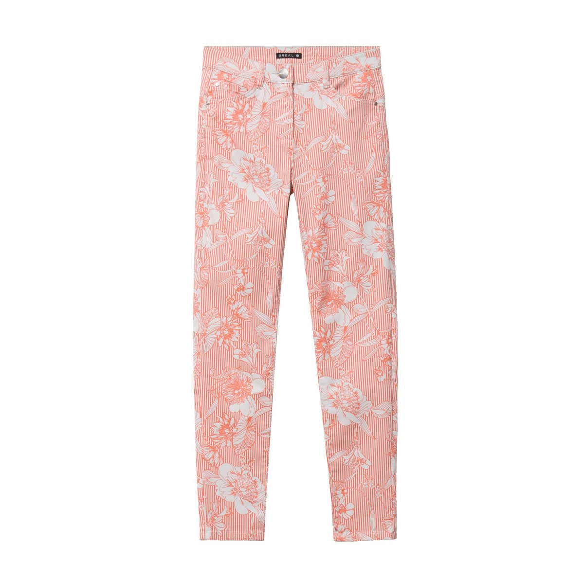 Pantalon ajusté 7/8ème orange, BREAL