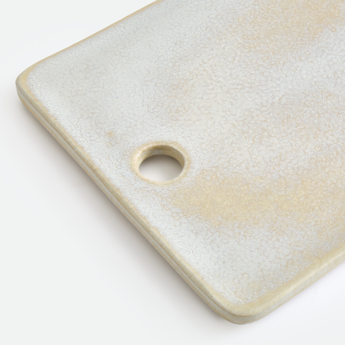 Madlena Reactive-Glazed Stoneware Chopping Board pearly beige, LA REDOUTE INTERIEURS