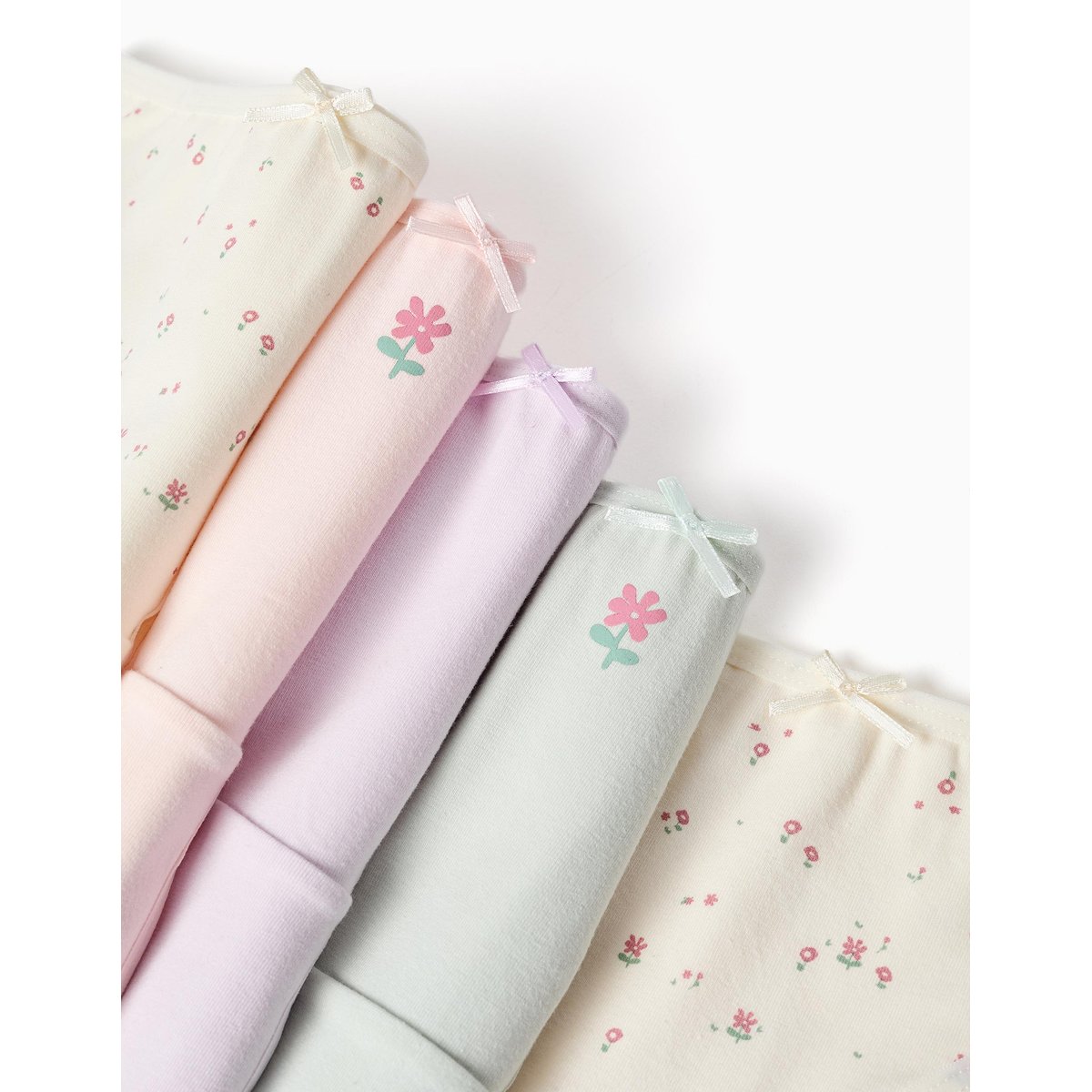 Lot de 5 culottes en coton avec fleurs multicolore, ZIPPY