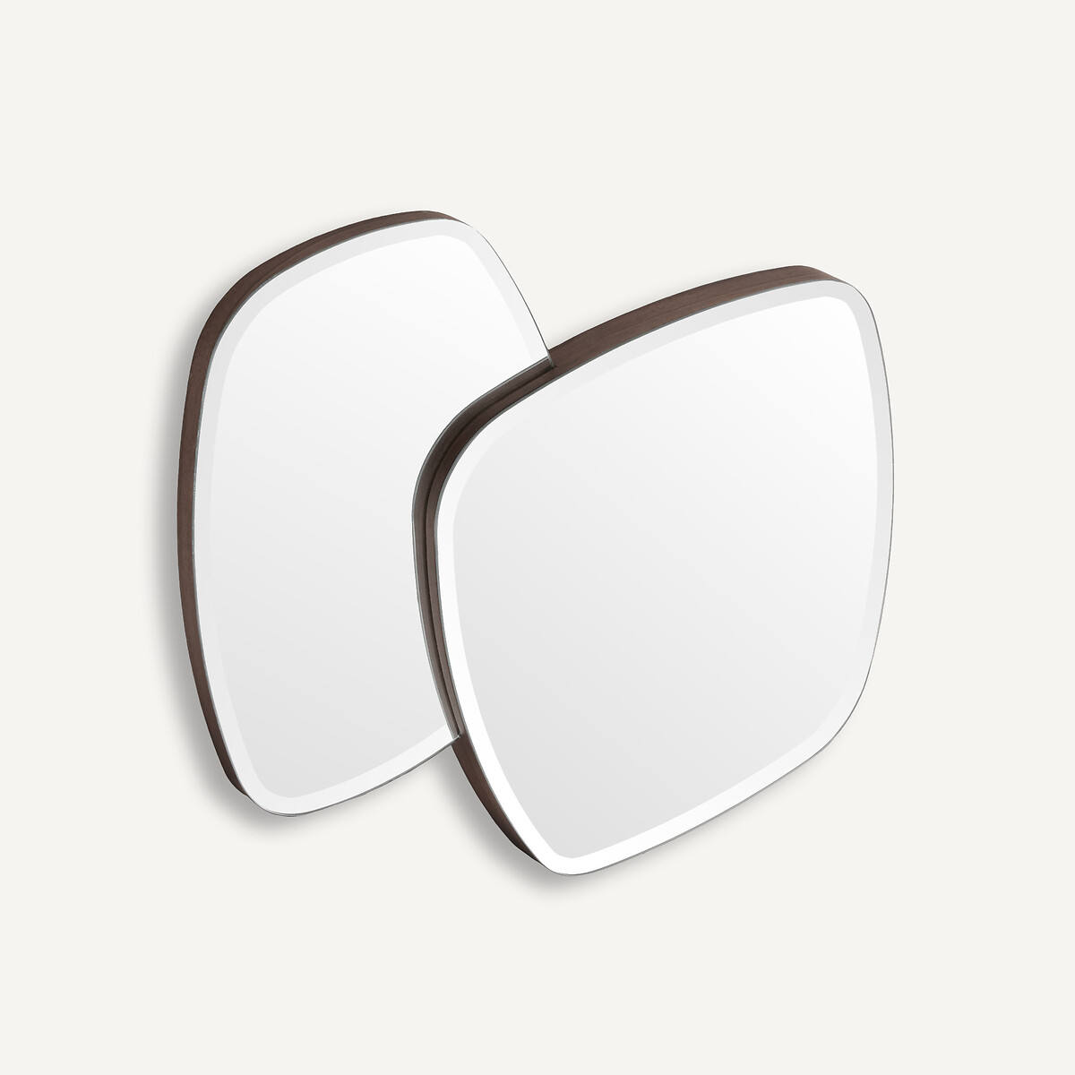 Espelho duplo assimétrico, altura 67,8 cm, Nella nogueira, AM.PM