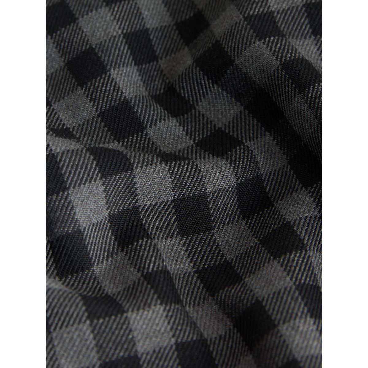 Pantalon large à taille contrastante vichy noir/gris, NEXT