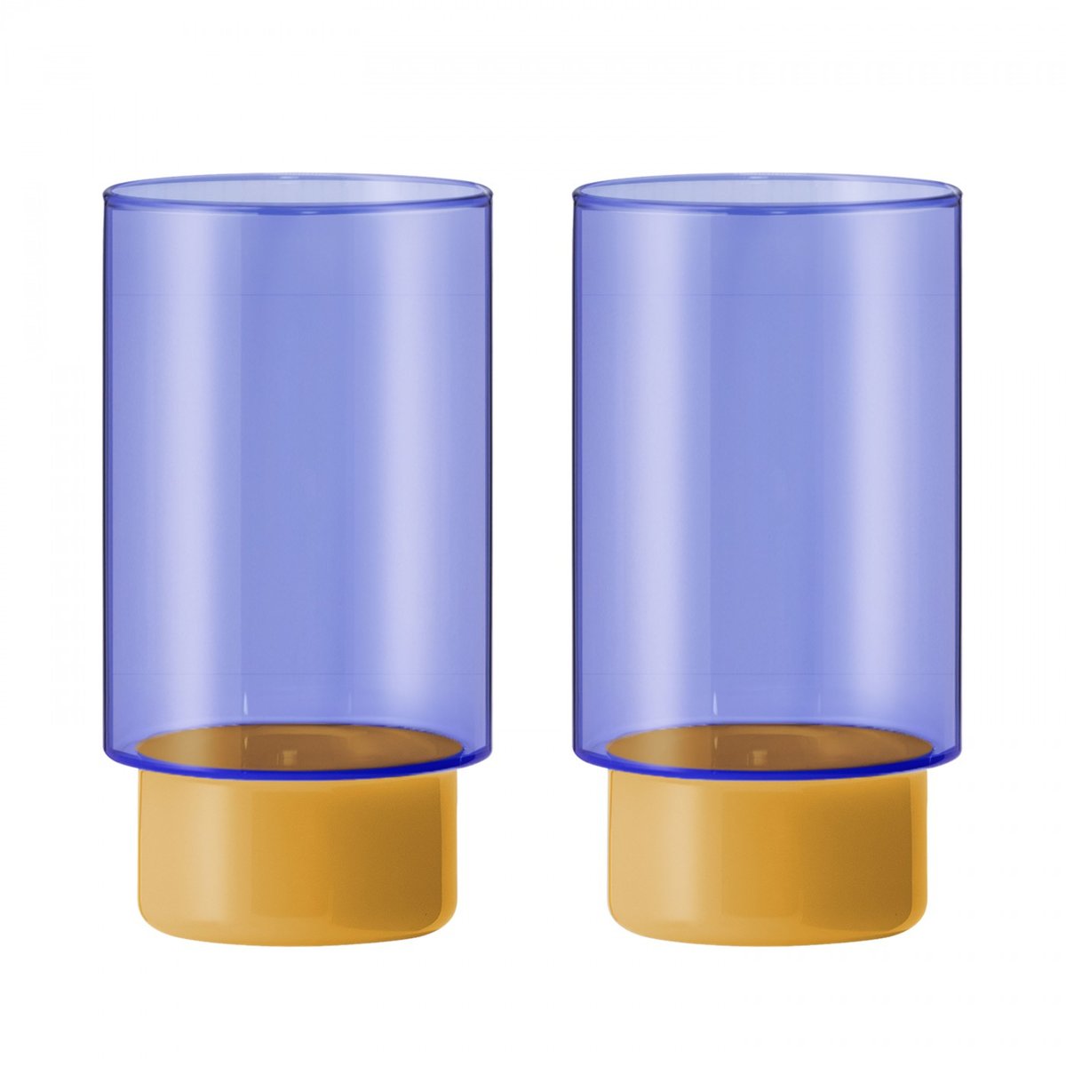 Lot de 2 grands verres Jill bleu, REMEMBER