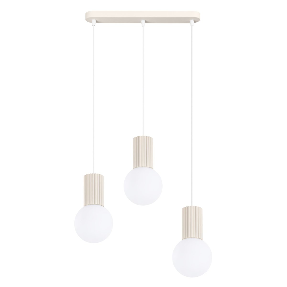 Suspension Aluminium Beige G9 3 Halo beige, EDEN