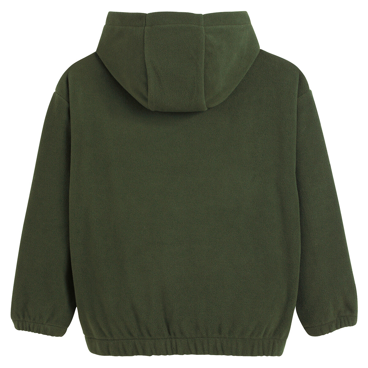 Sweat à capuche oversize en polaire vert, LA REDOUTE COLLECTIONS