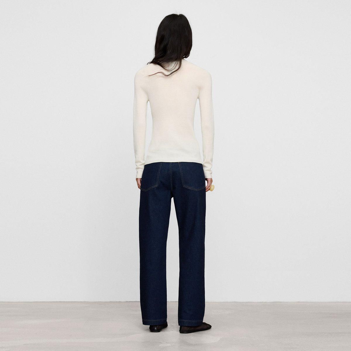 Pantalon denim comfort à cinq poches bleu denim, ADOLFO DOMINGUEZ