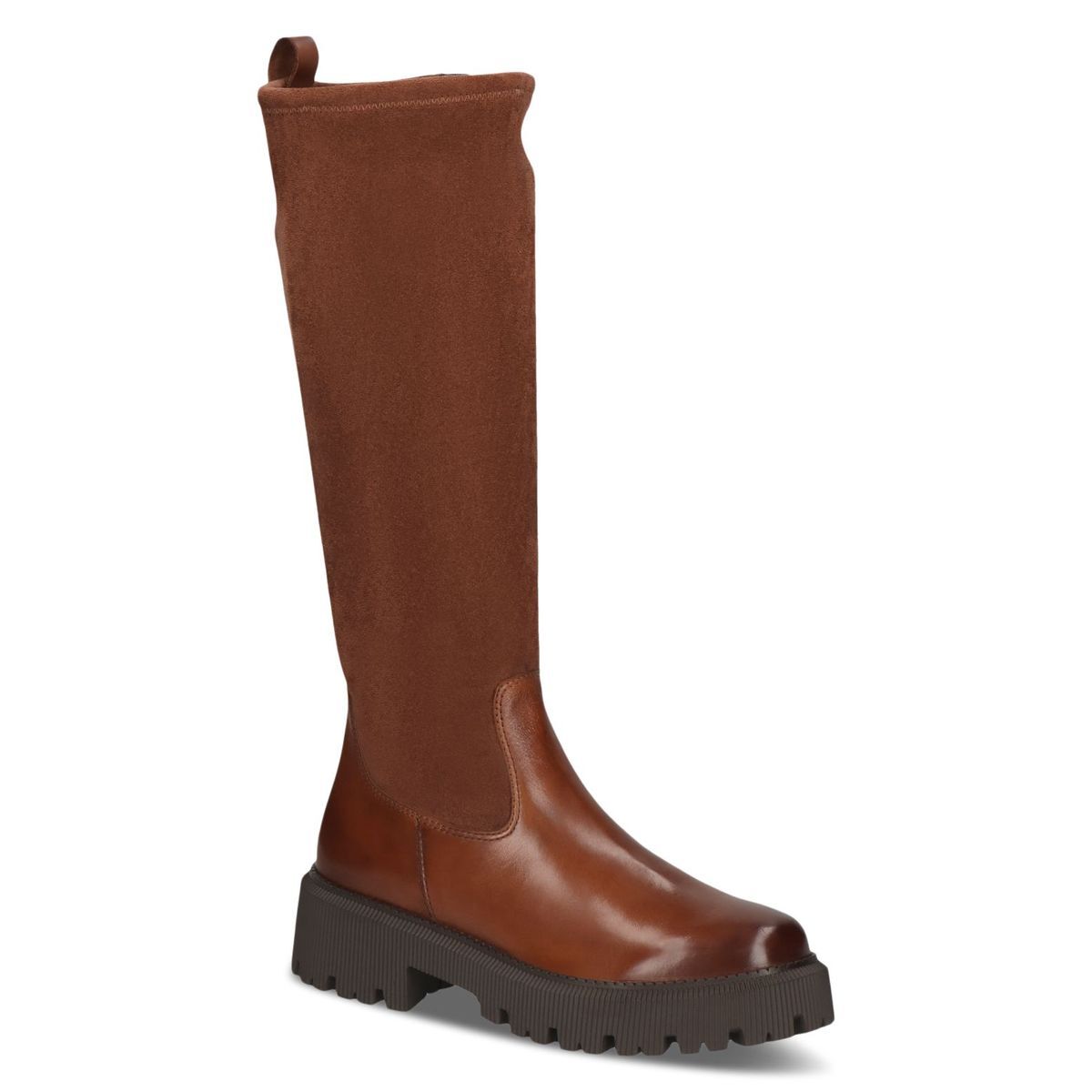 Bottes zippée marron chocolat nubuck, CAPRICE
