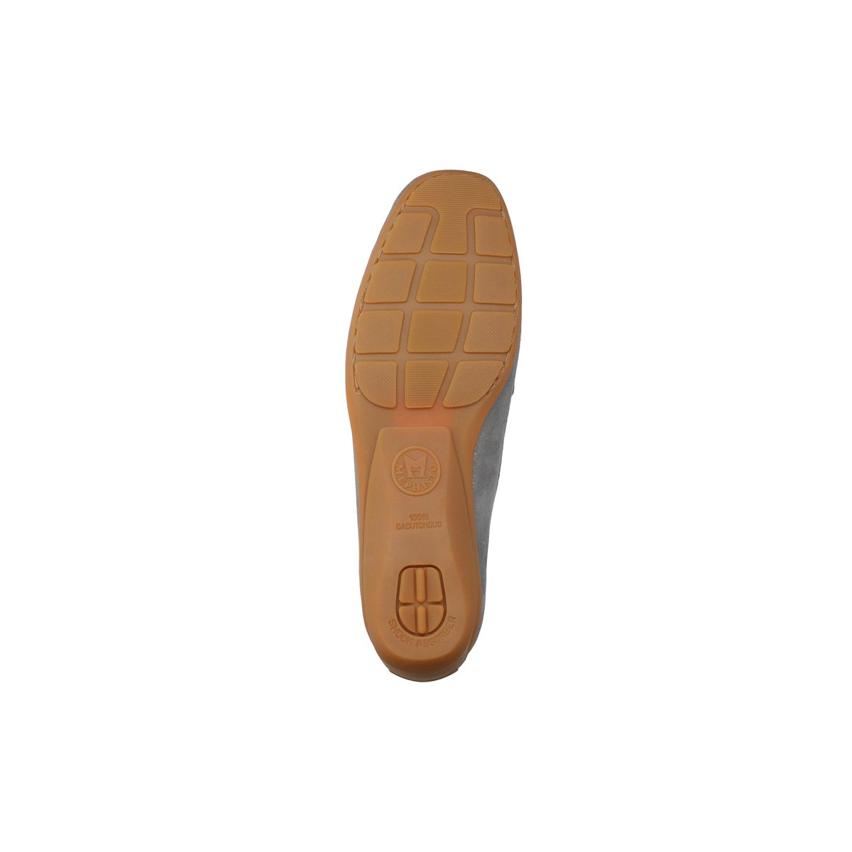 Mocassins en cuir NATALA gris métal p5139, MEPHISTO