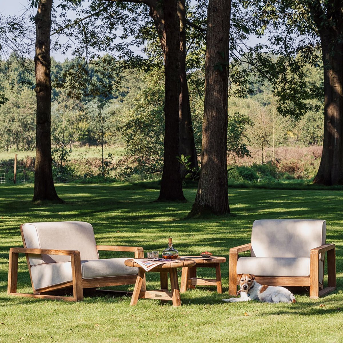 Fauteuil de jardin en teck recyclé, LONDON autres, GESCOVA
