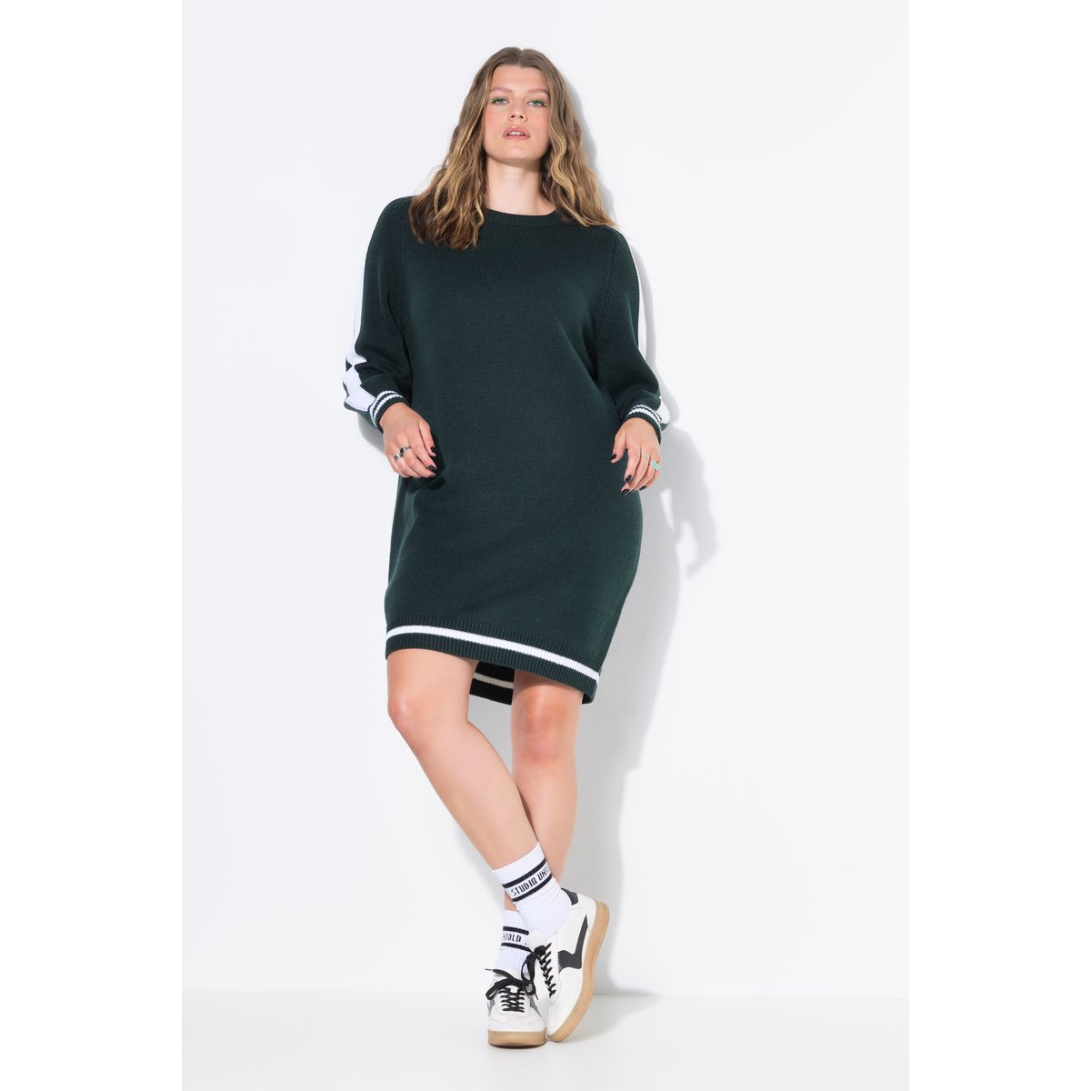 Robe en maille coupe oversize vert minuit, STUDIO UNTOLD