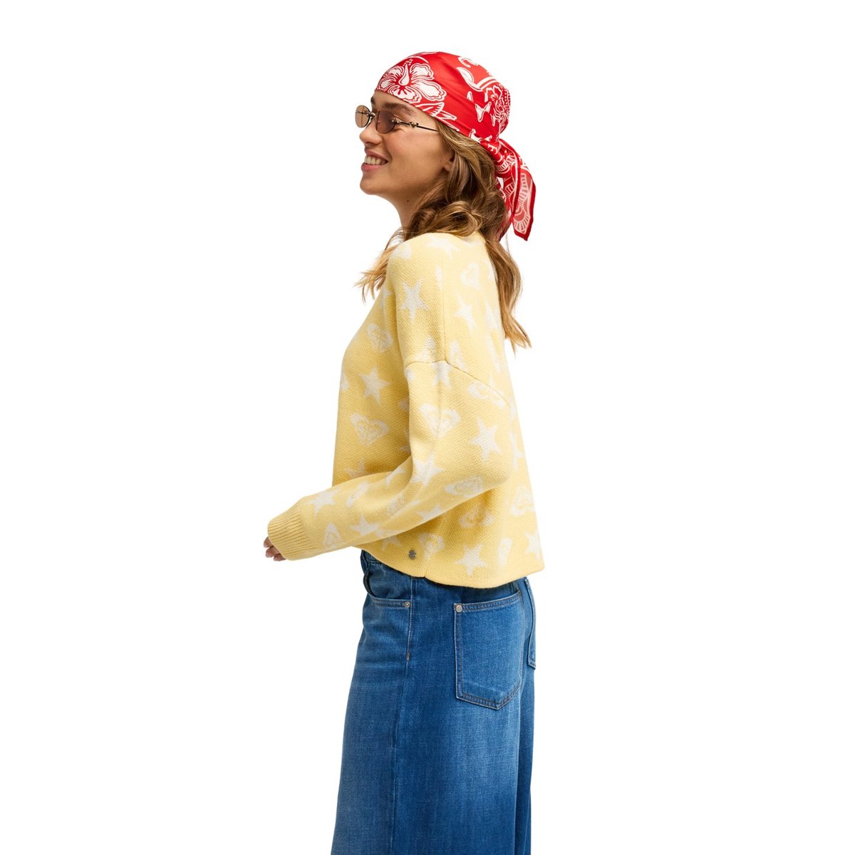 Pull MESSY STAR. jaune golden haze, ROXY