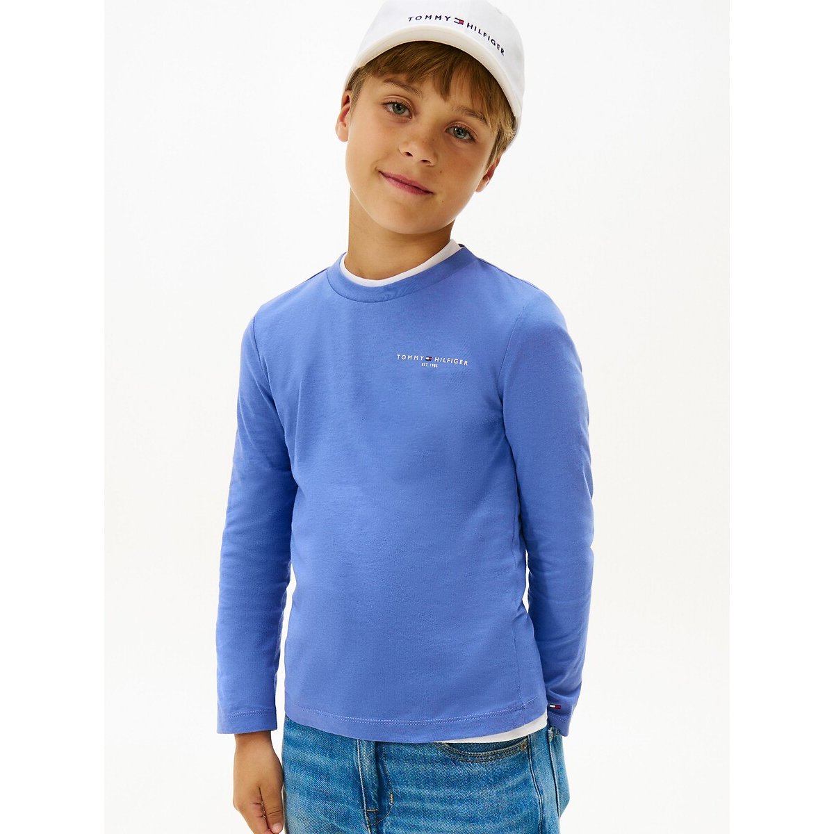 Long Sleeve T-Shirt blue, TOMMY HILFIGER