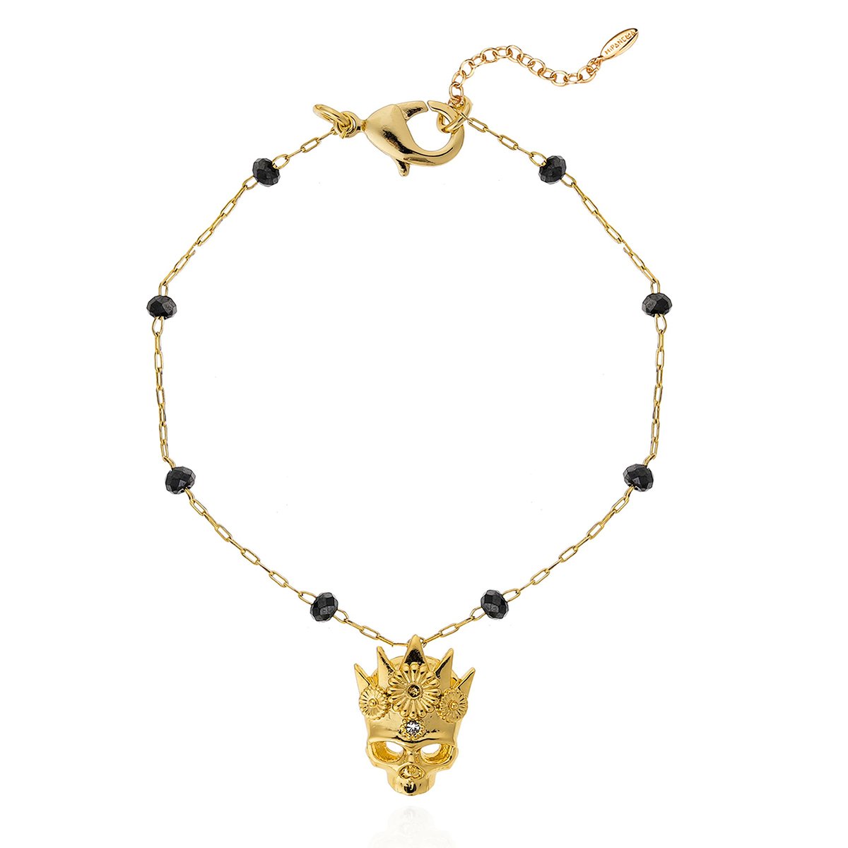 Bracelet ajustable avec perles et breloque GHOSTTOWN doré, HIPANEMA