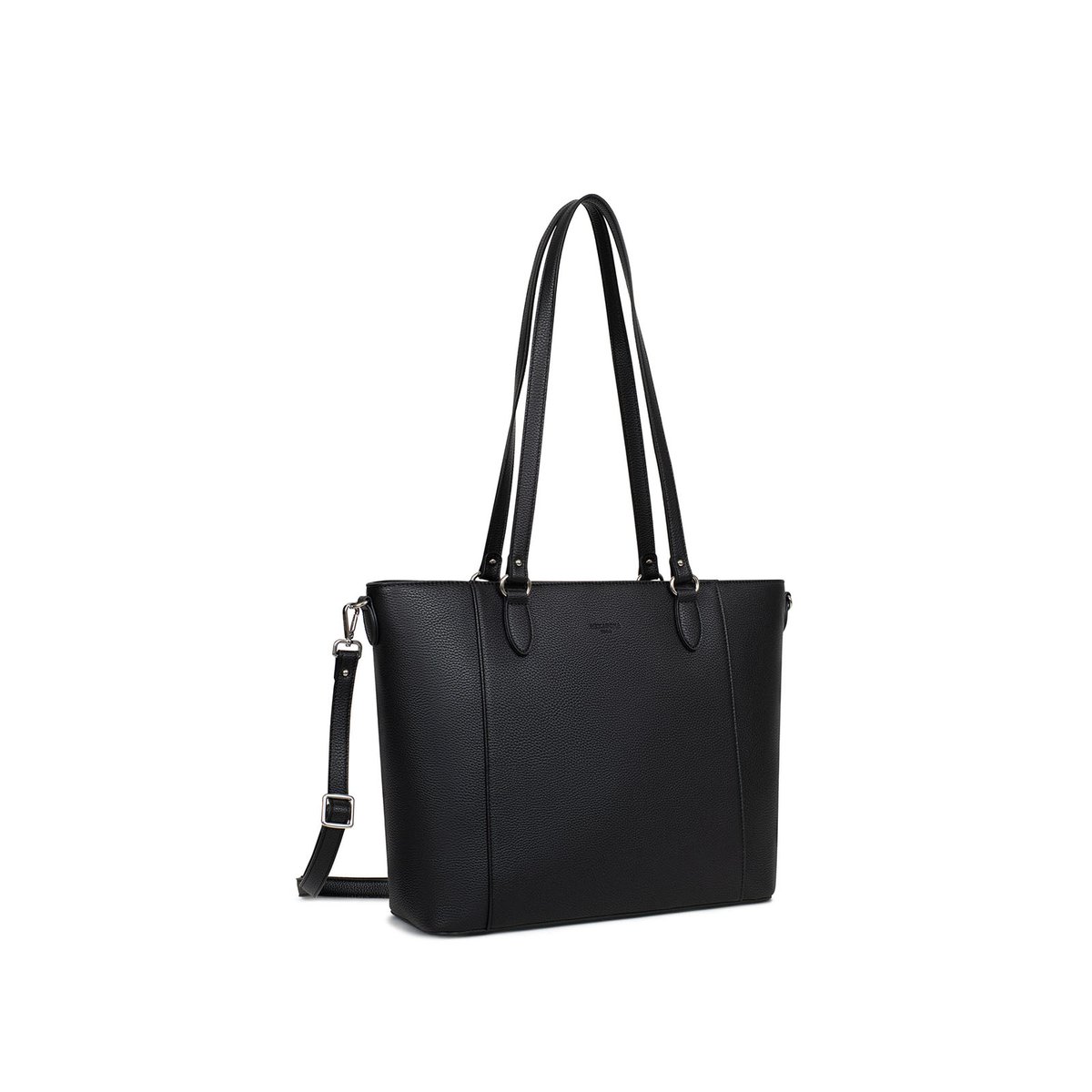 Sac cabas porté épaule STUDY noir, HEXAGONA