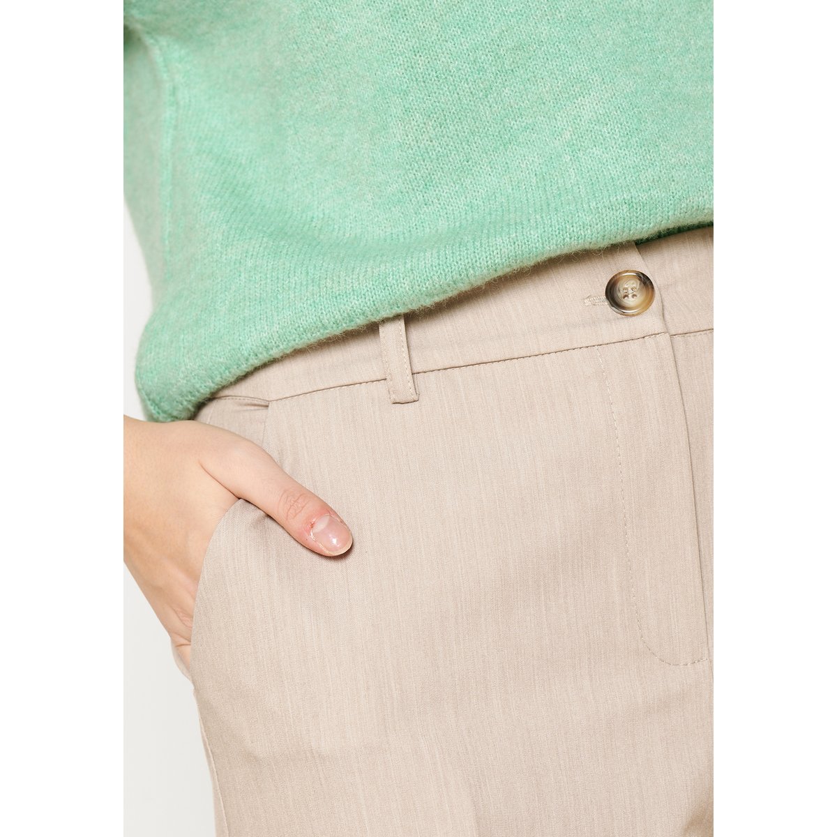 Pantalon de tailleur beige sand, LOLALIZA