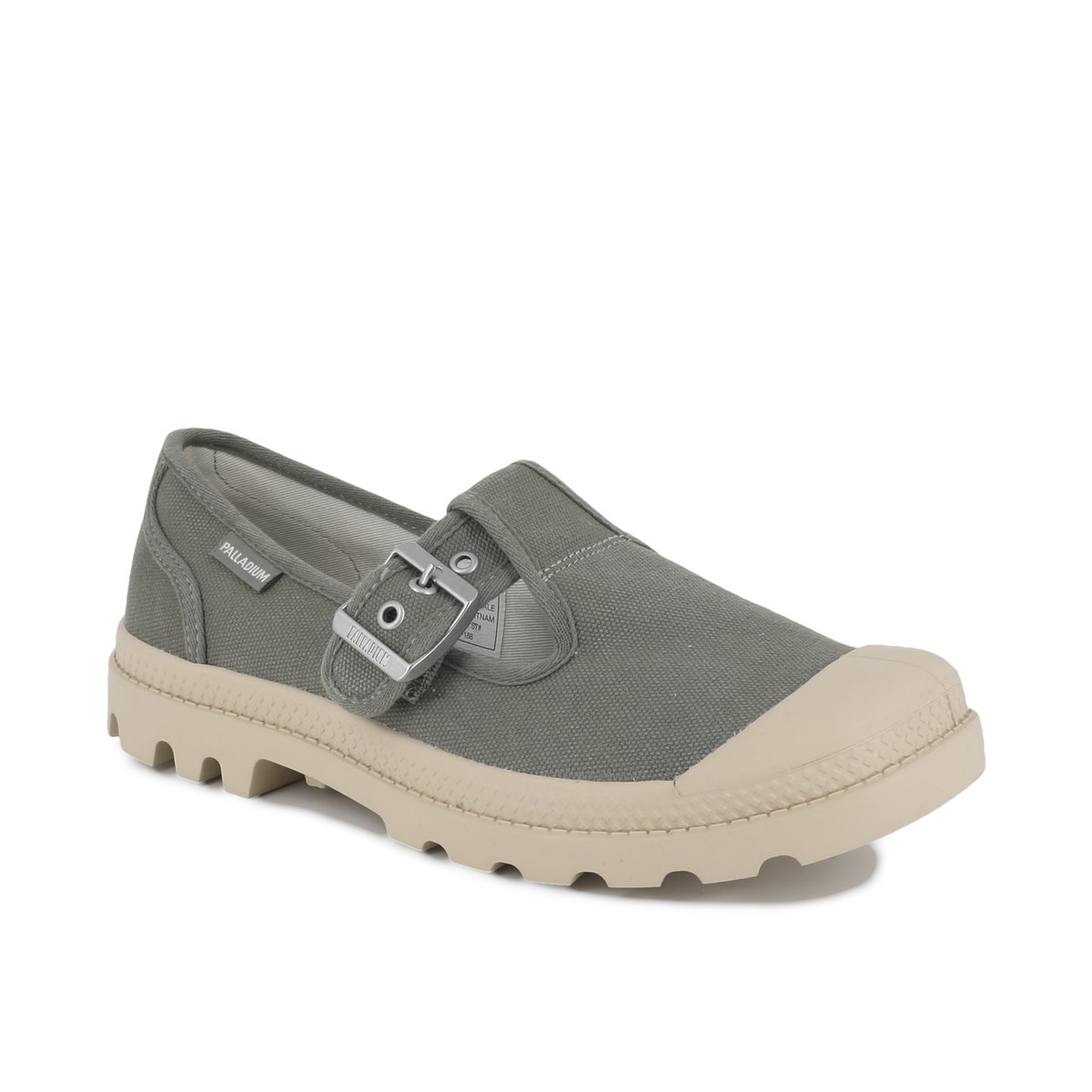 Tennis en toile PAMPA MARY JANE  vert-vetiver, PALLADIUM