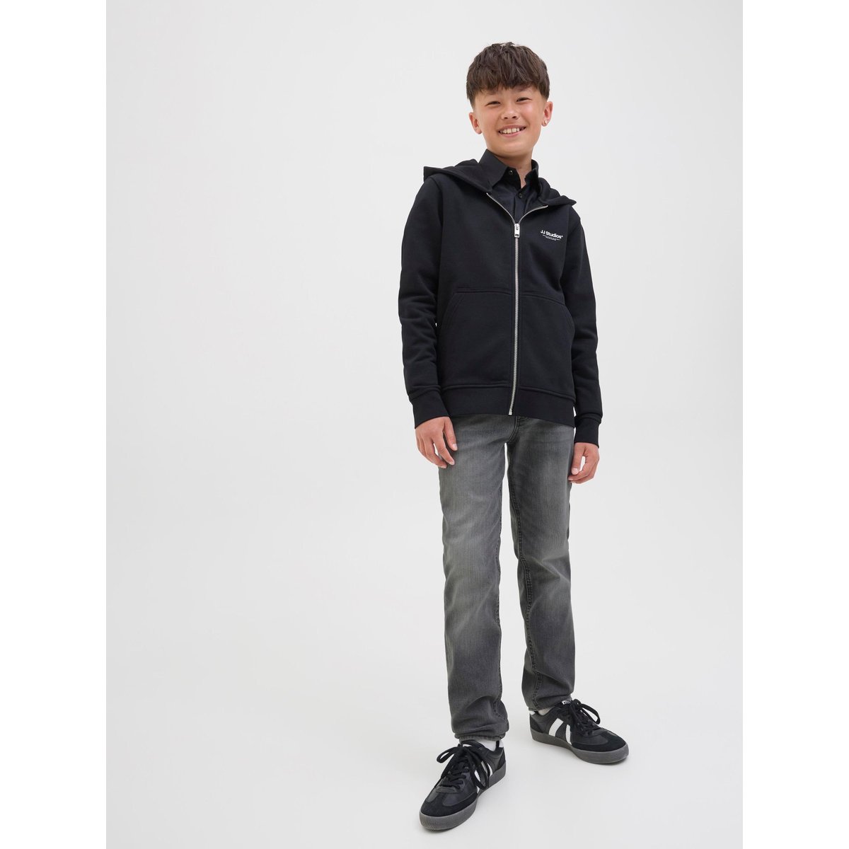 Jean Slim black denim, JACK & JONES JUNIOR
