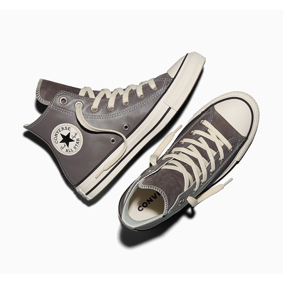 Baskets CHUCK TAYLOR ALL STAR HI ELEVATED LEATHER taupe, CONVERSE