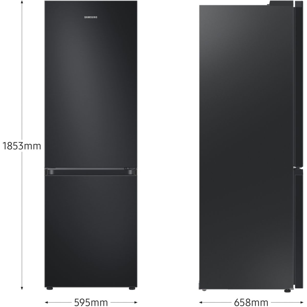 Réfrigérateur combiné RB34C600EBN couleur unique, SAMSUNG
