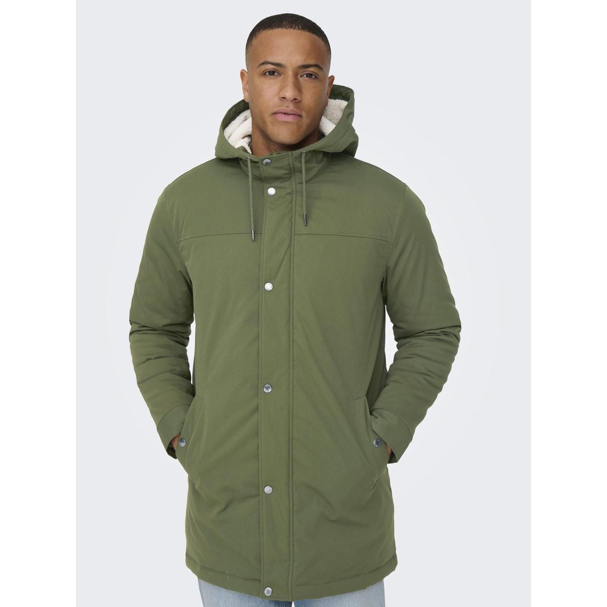 Parka Longue olive night, ONLY & SONS