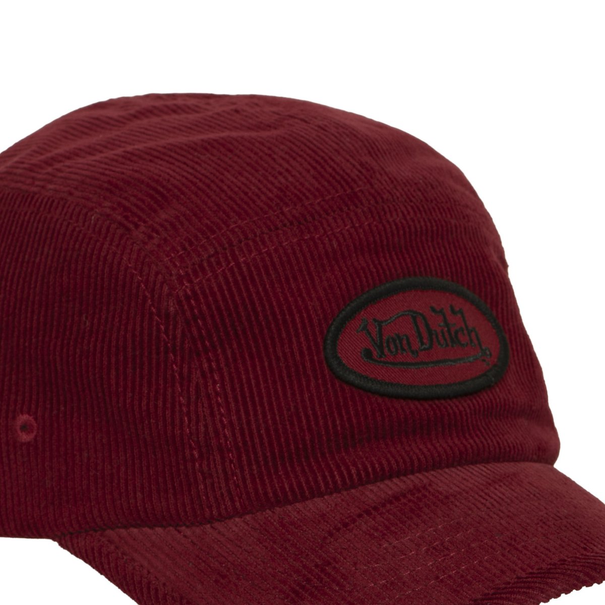 Casquette 5 panels VELVET bordeaux/noir, VON DUTCH