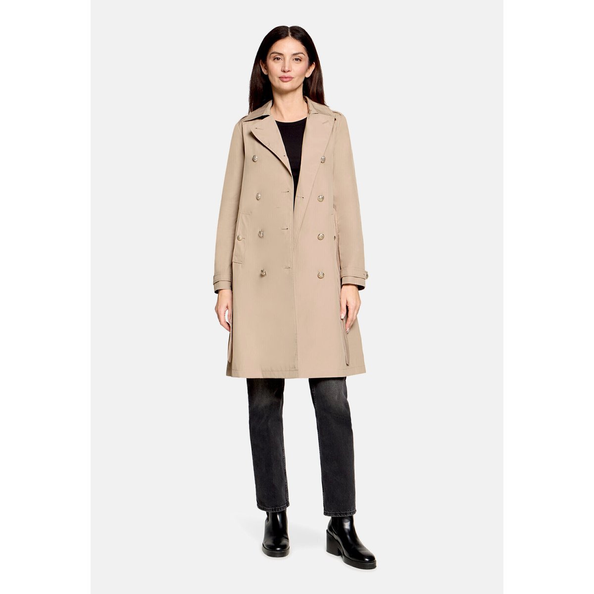 Manteau court à ceinture natural, BETTY BARCLAY