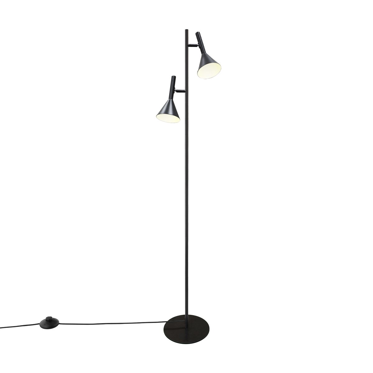 Lampadaire Coniques et Minimaliste en Métal, KELVIS noir, NORDLUX