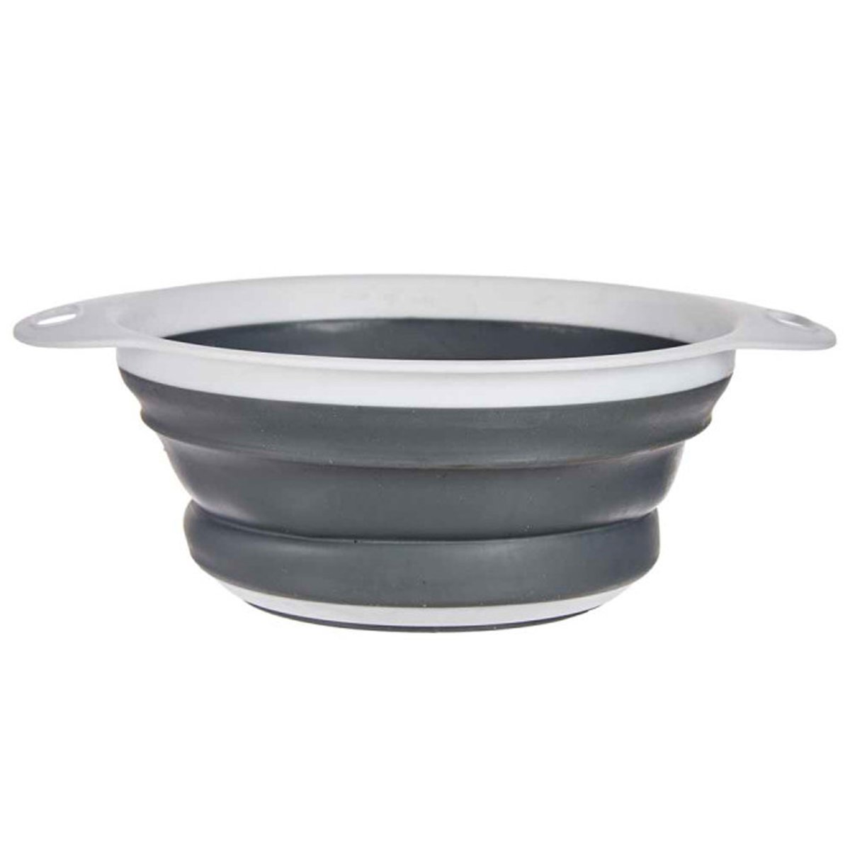 Passoire pliante plastique grise et blanche 24.5x20x9cm gris, WADIGA