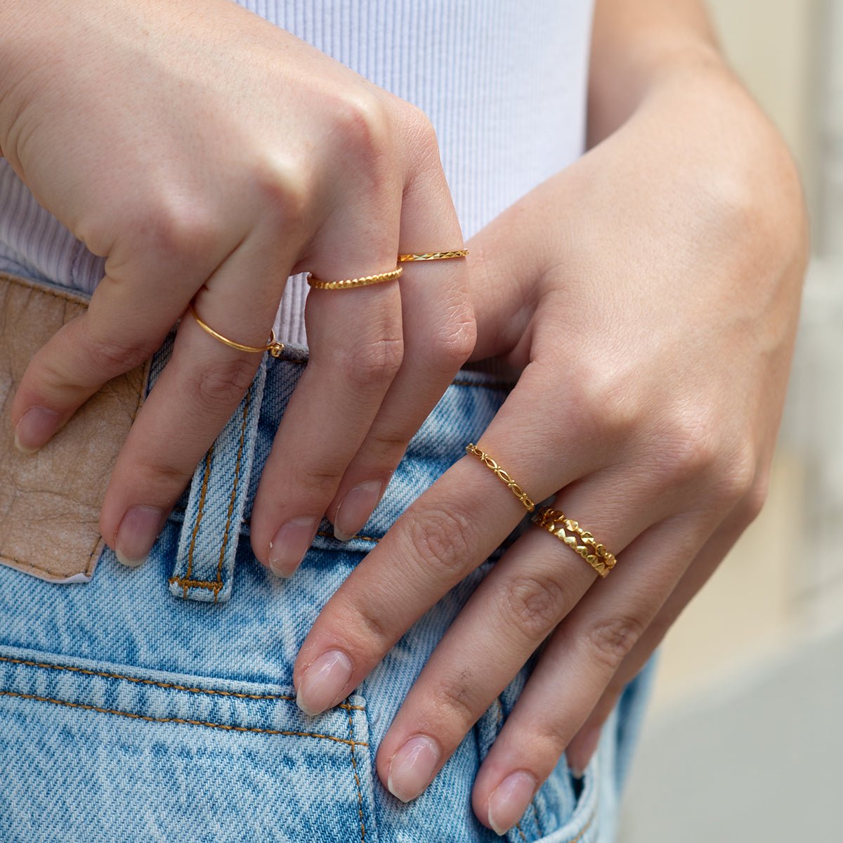 Bague connor doré, CAROLINE NAJMAN