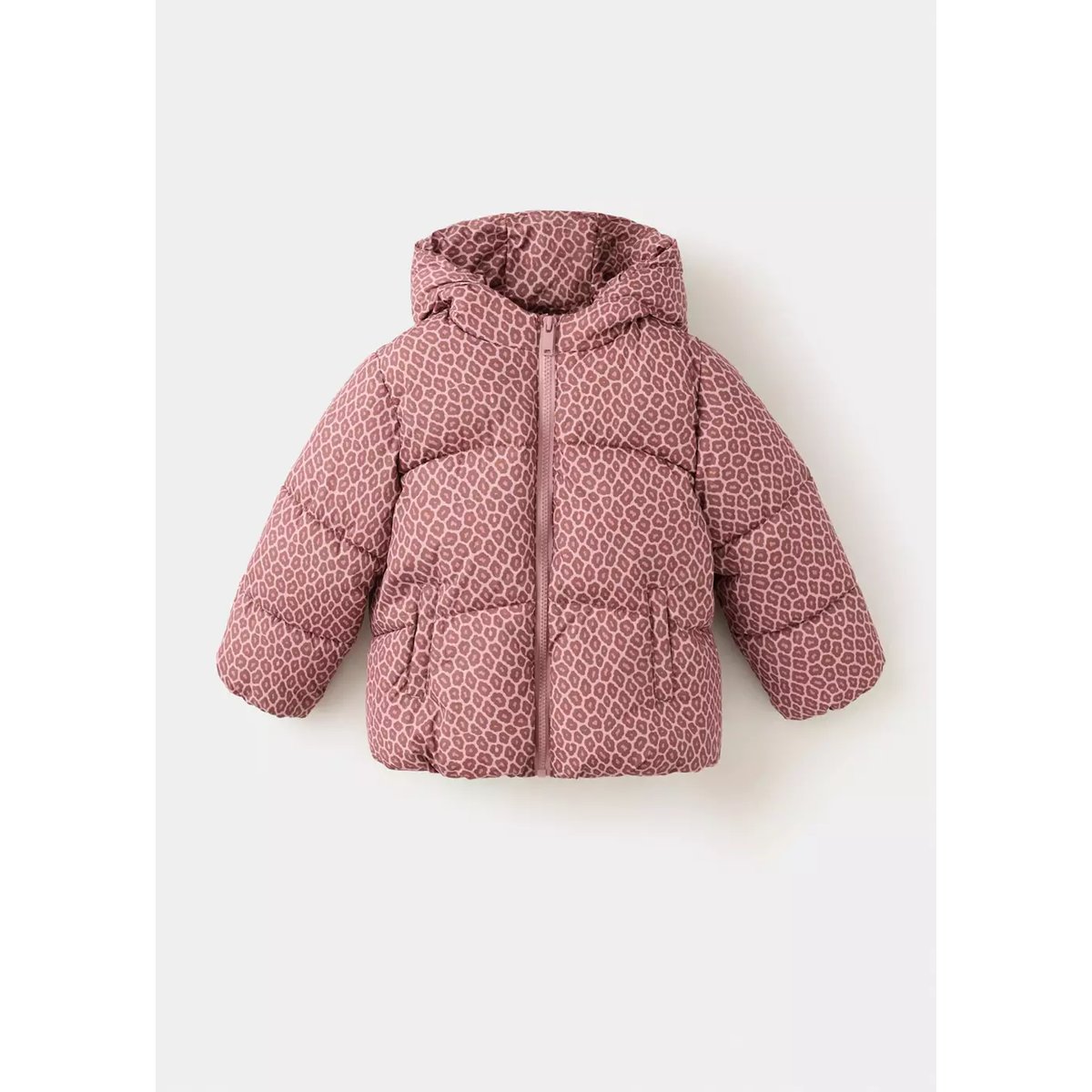 Anorak matelassé imprimé rose, MANGO BABY