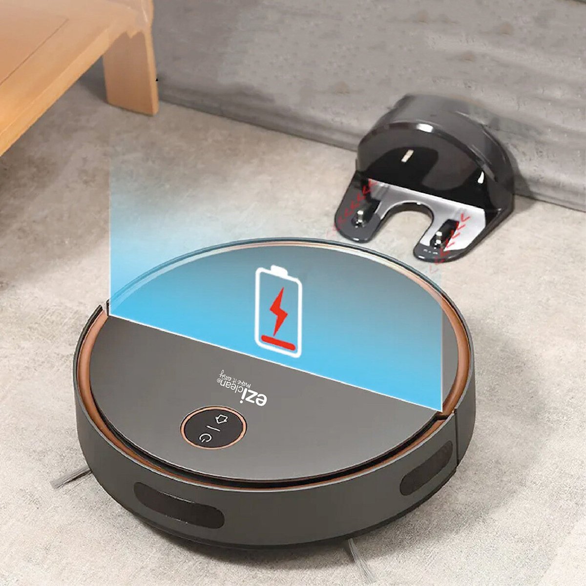 Aspirateur robot connecté Aqua Imap A50 noir, EZICLEAN