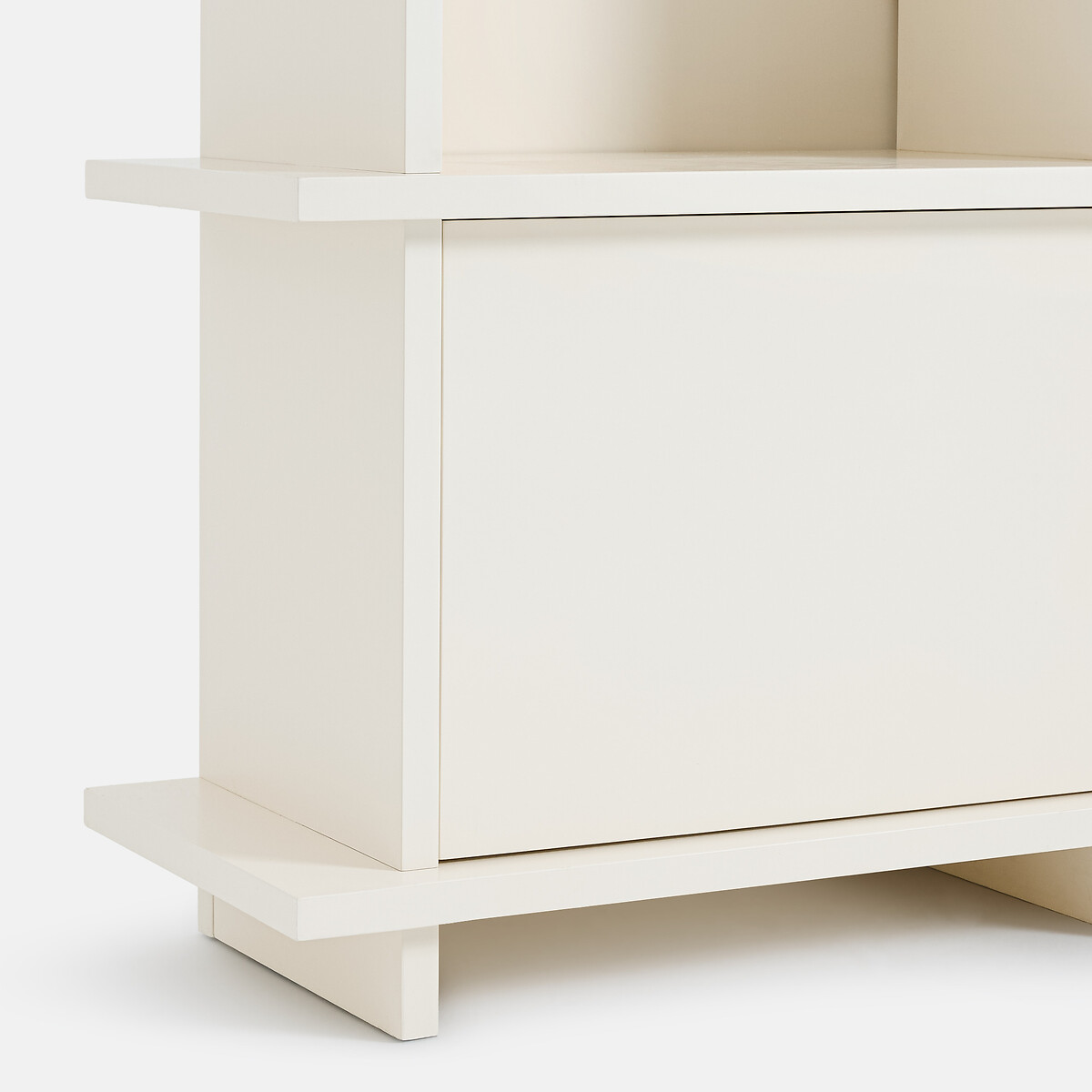 Bibliothèque, 6 niches, 3 portes, hauteur 180 cm, MILOR beige, LA REDOUTE INTERIEURS