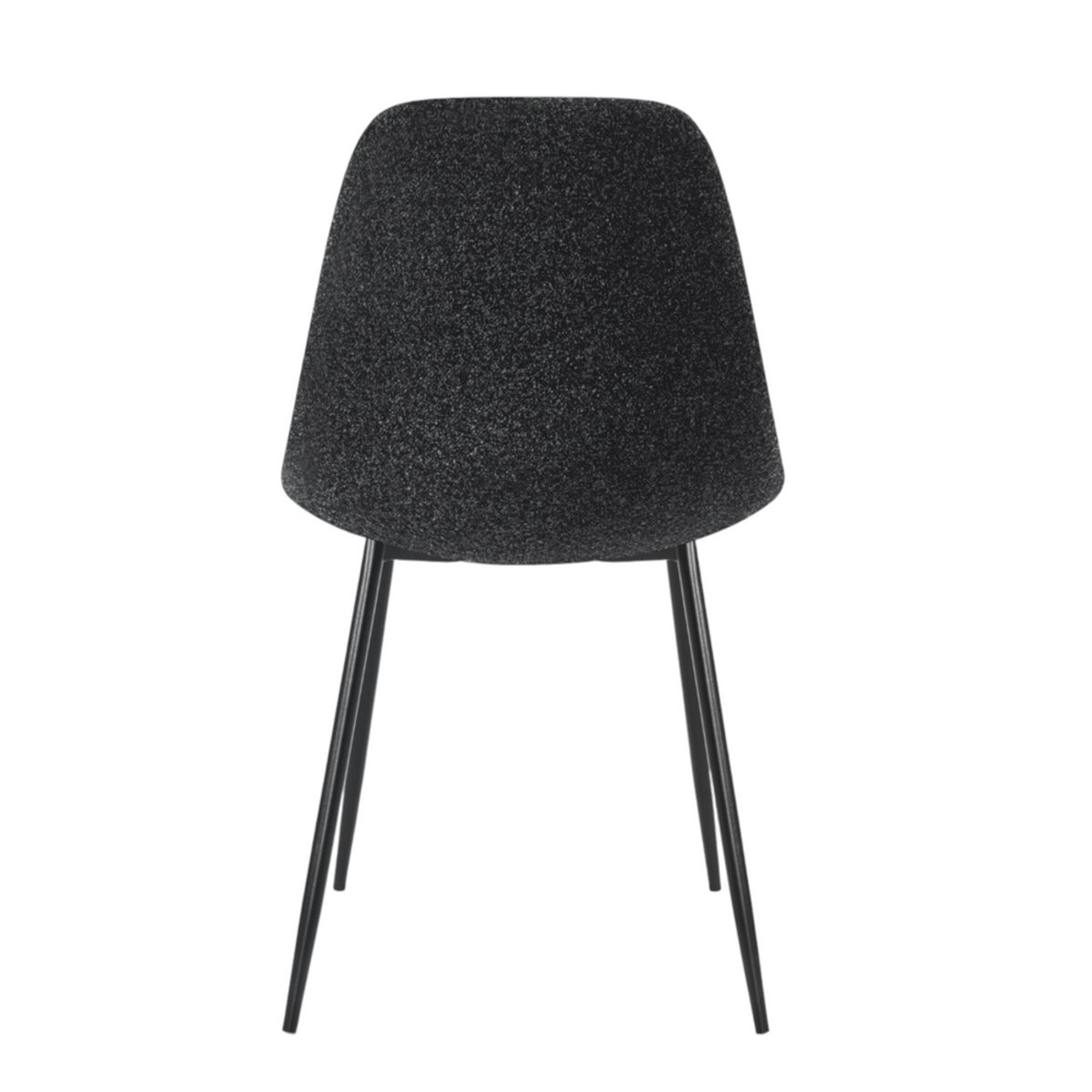 Chaise tissu chiné gris foncé, ZAGO