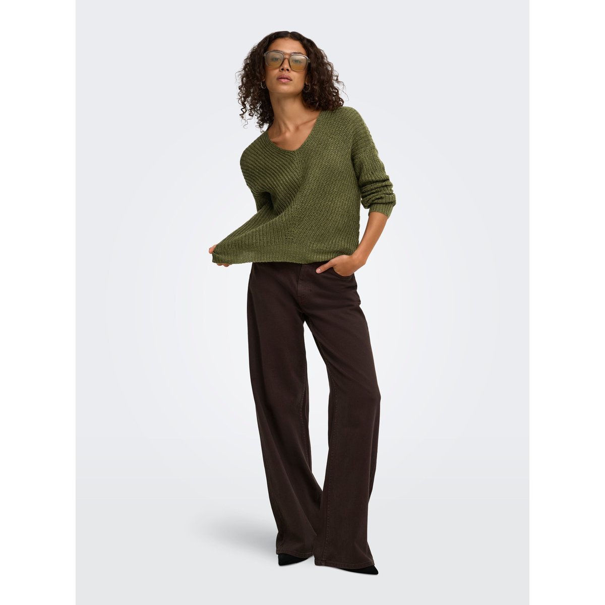 Pull En Maille dark olive, JDY